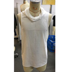 Camiseta sin mangas de poliéster/algodón de secado rápido con logotipo personalizado para hombre, camiseta sin mangas de moda de verano transpirable de alta calidad para hombre - Product Image 3