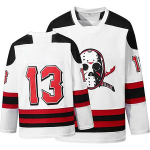 Maillot de hockey sur glace en polyester de haute qualité respirant léger Sports d'équipe porte un style décontracté pour les jeunes - Product Image 2