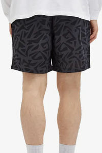 Pantalones Cortos Deportivos Negros de Moda, 100% Poliéster, Ultraligeros, de Secado Rápido, Cintura Elástica, para Gimnasio, Trotar y Actividades al Aire Libre - Product Image 3