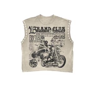 เสื้อยืดวินเทจพิมพ์ลาย DTG โลโก้ตามสั่งเสื้อยืดสตรีทแวร์แนววินเทจ - Product Image 6