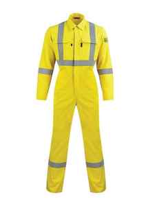 Haute visibilité jetable FR Hi Vis combinaison de protection coton vêtements de sécurité respirant ignifuge réfléchissant uniforme de travail - Product Image 5