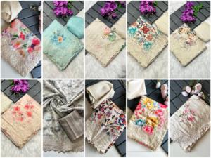 Boutique indienne dernière élégante blanche fantaisie saree Tussar soie tissu exclusif sari Blouse vêtements ethniques tendance femmes vêtements - Product Image 2