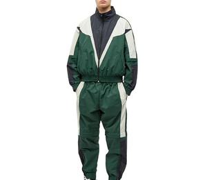 Ensemble de survêtement coupe-vent en polyester et nylon léger, imperméable, avec logo personnalisé, design décontracté d'hiver avec fermeture éclair - Product Image 1