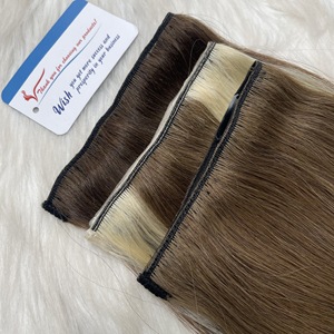 Hot Item 2026 Clip-in Hair Extensions Vietnamese Virgin Hair Natural Color Double Drawn Thick Ends No Shedding No <b>Tangles</b> - Product Image 4