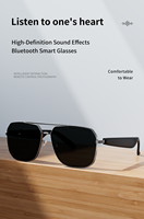 Gafas de sol inteligentes de moda G01, gafas con traductor, micrófono, altavoz, audio, reducción de ruido remota, carga magnética, PC