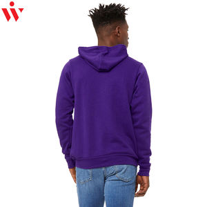 Diseño personalizado de los hombres 100% de algodón de lana de invierno de peso pesado sudaderas con capucha Casual impreso liso teñido en tallas 3XL 6XL patrón sólido - Product Image 3