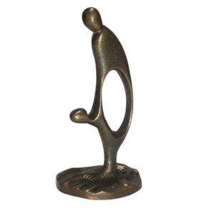 Statue en métal abstraite humaine moderne et élégante en aluminium Décor de bureau à domicile élégant Impression de logo personnalisé Sculpture moderne antique Art - Product Image 2