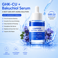 Alternative au rétinol à base de plantes pour le visage, effet resurfaçant, éclat repulpant, peptide de cuivre, marque privée GHK-Cu Bakuchiol