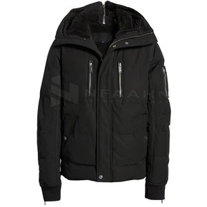 Latest Design Men's Coated Stand Collar Front Logo <b>Yellow</b> Color <b>Puffer</b> <b>Jacket</b> Plus Size Long Sleeves Winter - Product Image 6