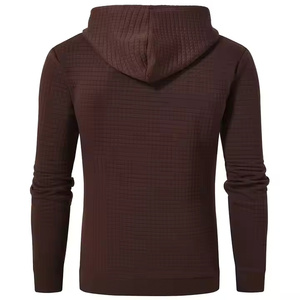 Sweat-shirt à capuche unisexe de haute qualité avec impression personnalisée en polyester/coton pour hommes, couleur unie, respirant, avec logo, motif uni pour l'hiver - Product Image 3