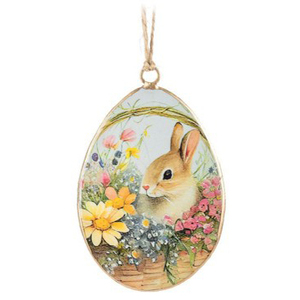 Hanging <b>Easter</b> Metal Home Rabbit Figurines <b>Easter</b> Christmas Decoration Spring - Product Image 5