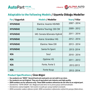 Fibre d'accouplement de direction 10 pièces pour Hyundai Kia - Product Image 2