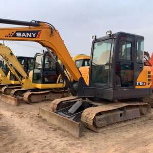 รถขุดไฮดรอลิกขนาดเล็ก SANY SY60C 6 ตัน รุ่นปี 2023 ความจุบุ้งกี๋ 0.65 ลูกบาศก์เมตร มือสอง สต็อกโรงงาน อะไหล่เครื่องยนต์หลัก - Product Image 3