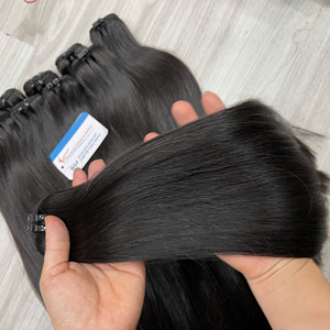 Meilleure vente cheveux vietnamiens bruts Extensions de cheveux humains couleur naturelle droite armure cheveux livraison directe - Product Image 4