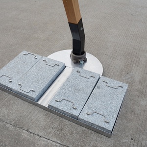 Sombrilla <span class=keywords><strong>Cantilever</strong></span> Moderna Premium para Exteriores, para Hoteles y Proyectos Comerciales, Poste de Aluminio Elegante y Duradero, Base de Granito/Acero, Protección UV - Product Image 5