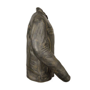 Chaqueta de cuero de piel de oveja genuina de tendencia superior 2025 para hombres Precio ajustable de Pakistán Prendas de abrigo de calidad premium - Product Image 6