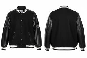 เสื้อแจ็คเก็ตเบสบอลแบบมีปกตั้ง ปักลายด้านหน้า สำหรับฤดูหนาว แบบ unisex สั่งทำได้ กันน้ำ กันลม ผลิตจากโพลีเอสเตอร์/คอตตอน  ขั้นต่ำในการสั่งซื้อน้อย - Product Image 6