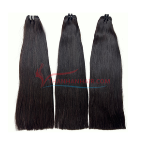 สินค้าขายดี THANH ผมแท้เวอร์จินเวียดนาม 100% แบบ Remy เกรดซุปเปอร์ดับเบิ้ลดรอว์น เย็บด้วยเครื่องแบบดับเบิ้ลเวฟท์ ผมตรงธรรมชาติ คุณภาพสูง น้ำหนัก 100 กรัม - Product Image 3