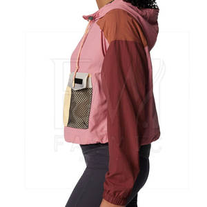 Veste coupe-vent matelassée d'hiver pour femme, taille personnalisée, respirante, écologique, col à capuche, fermeture éclair, 100% polyester pour - Product Image 4