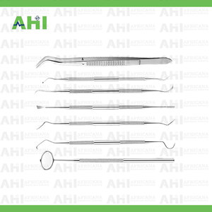 Kit de Exploración Dental de 6 Piezas con Fuente de Alimentación Manual, Certificado CE Clase I, Espejo con Mango, Instrumentos de Exploración Dental para Estudiantes - Product Image 3