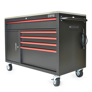 Armoire à outils roulante en acier de 132cm avec 5 tiroirs OEM pris en charge pour le type de coffre à outils de garage et d'entrepôt de mécanicien pour l'industrie - Product Image 4