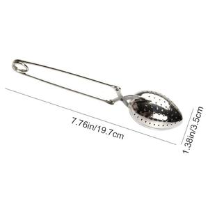 Brewing Spoons Hand <b>Clip</b> Tea Strainers Encrypted Filter Holes Eco Friendly Wood Filter Spoons Flatware Type for Coffee Powder - Product Image 2