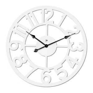 JUSTAMINUTE White 60cm <b>Wall</b> <b>Clock</b> 21551B - Product Image 2