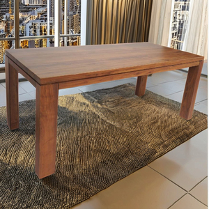 Table à manger en noyer massif esthétique minimaliste Construction robuste Mobilier de maison rustique raffiné Noyer foncé Vietnam | WT5056P | - Product Image 6