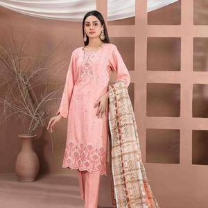 Haute Qualité Dames Salwar Kameez Robes Original En Cuir De Pêche Velours Rayures Châle Dernière Conception pour Adultes Plus Haut En Gros - Product Image 6