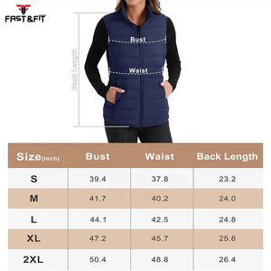High Quality Best Sale Puffer Jacket <b>Women</b> New Fashion Puffer <b>Sleeveless</b> Cotton Waterproof <b>Sleeveless</b> Jacket - Product Image 6
