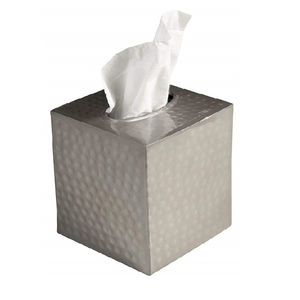 Ensemble de 2 boîtes à mouchoirs en métal poli rose parfait pour solution de rangement de serviettes de restaurant - Product Image 5