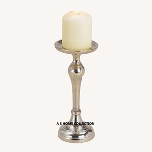 Most Demanding Shiny Silver Finished Candle Holder Round Shape For Home Hotel <b>Lighting</b> <b>Accessories</b> Candle Holder - Product Image 1
