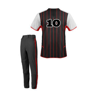 Ensembles d'uniformes de baseball élégants personnalisés pour hommes, tissu extensible respirant, maillot de pantalon durable pour les matchs officiels, entraînement quotidien - Product Image 6