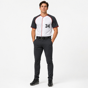 Vêtements de sport, uniforme de baseball personnalisé, nouvelle arrivée, prix bas, uniforme de baseball fabriqué au Pakistan - Product Image 4