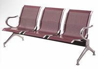 Chaises d'attente en acier inoxydable de 3/4/5 places pour le client en vente directe d'usine pour la réception publique d'un hôpital d'aéroport