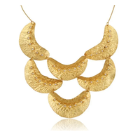 Collier en laiton à la mode fabriqué en chine colliers en or en laiton bijoux femmes cadeau utiliser pour une pièce de conception simple