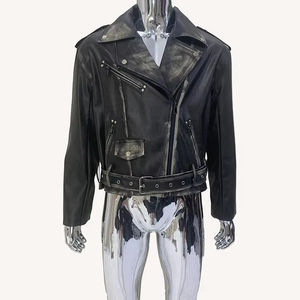 Blouson universitaire en cuir brodé de haute qualité pour homme, coupe-vent, respirant, style sportif urbain, personnalisable - Product Image 1