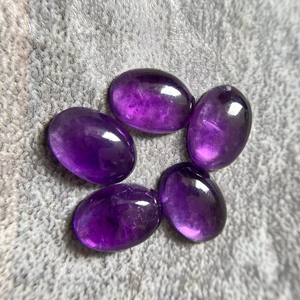 Top Qualité Naturel Bleu Violet Améthyste Ovale 8x10 Cabochon En Vrac Pierre Précieuse Pour La Fabrication De Bijoux En Or Fine Manufacaters - Product Image 1