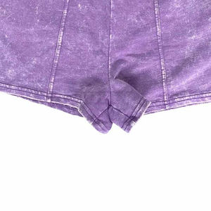 Pantalones cortos de calle con lavado ácido para hombre, pantalones cortos para correr, 100% de algodón, diseño de logotipo personalizado, pantalones cortos con estampado bordado 2025 - Product Image 3