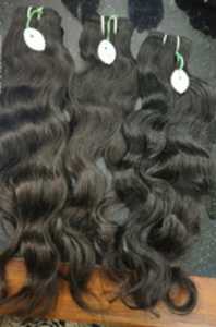 Extensiones de cabello humano indio, mechones de pelo ondulado sin procesar - Product Image 4