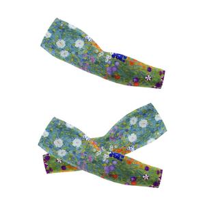 Latest Design Your Own Logo Durable <b>Stretchy</b> Machine Washable Outdoor Cycling Arm Warmers In Black Color - Product Image 2