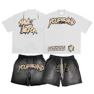 Men Casual Shorts Set 100% Cotton Short Sleeve T <b>Shirt</b> And Shorts <b>Summer</b> Tracksuit Two Piece Outfit For Outdoor And Indoor Use - Product Image 6