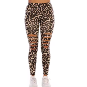 Entrenamiento personalizado Spandex / Nylon Yoga Leggings de secado rápido Yoga Legging Yoga Gym Fitness Legging para la venta en línea - Product Image 6