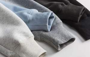 Hombres personalizado Boxy recortada Zip-up sudaderas con capucha de moda Casual 400g algodón francés Terry bordado de gran tamaño de peso pesado - Product Image 2