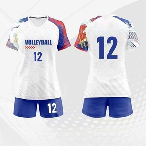 Uniforme de voleibol con estampado por sublimación, material suave, flexible y duradero, adecuado para entrenamiento cómodo y rendimiento en competición. - Product Image 5
