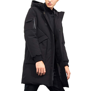 Chaquetas Acolchadas Largas para Hombre de Alta Calidad, Cuello Alto, para Invierno, con Impresión de Logotipo Personalizada, Estilo Casual Ecológico - Product Image 2