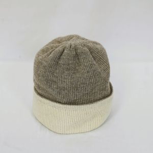 หมวกไหมพรมขนแกะสีเบจสำหรับทุกเพศหมวกกันหนาวนุ่มอบอุ่นเป็นมิตรกับสิ่งแวดล้อมปรับแต่งได้ - Product Image 2