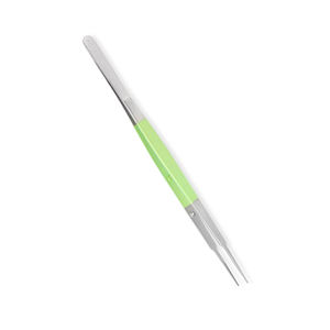 Grado quirúrgico 180 mm (7 pulgadas) Debakey Micro apósito fórceps recto dentado Cruz Acero inoxidable apósito fórceps rectos - Product Image 3