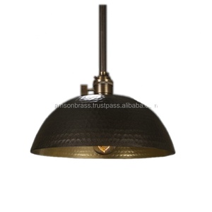Hammered Pendant Shade High Quality Lamp Home <b>Lighting</b> Hammered Decorative Black Shade Pendant Lamp - Product Image 6
