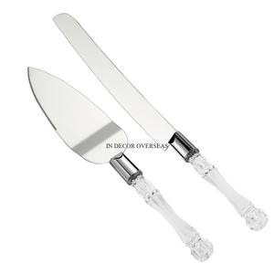 Wholesale Bulk Selling Gold Plated Superior Quality Metal Made <b>Cake</b> <b>Server</b> And Knife With Unique Designer Handles From India - Product Image 4